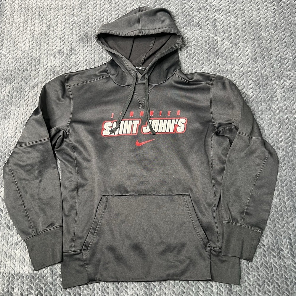 Saint John's Johnnies University MN Gray Hoodie Sweatshirt Nike Mens Size Medium